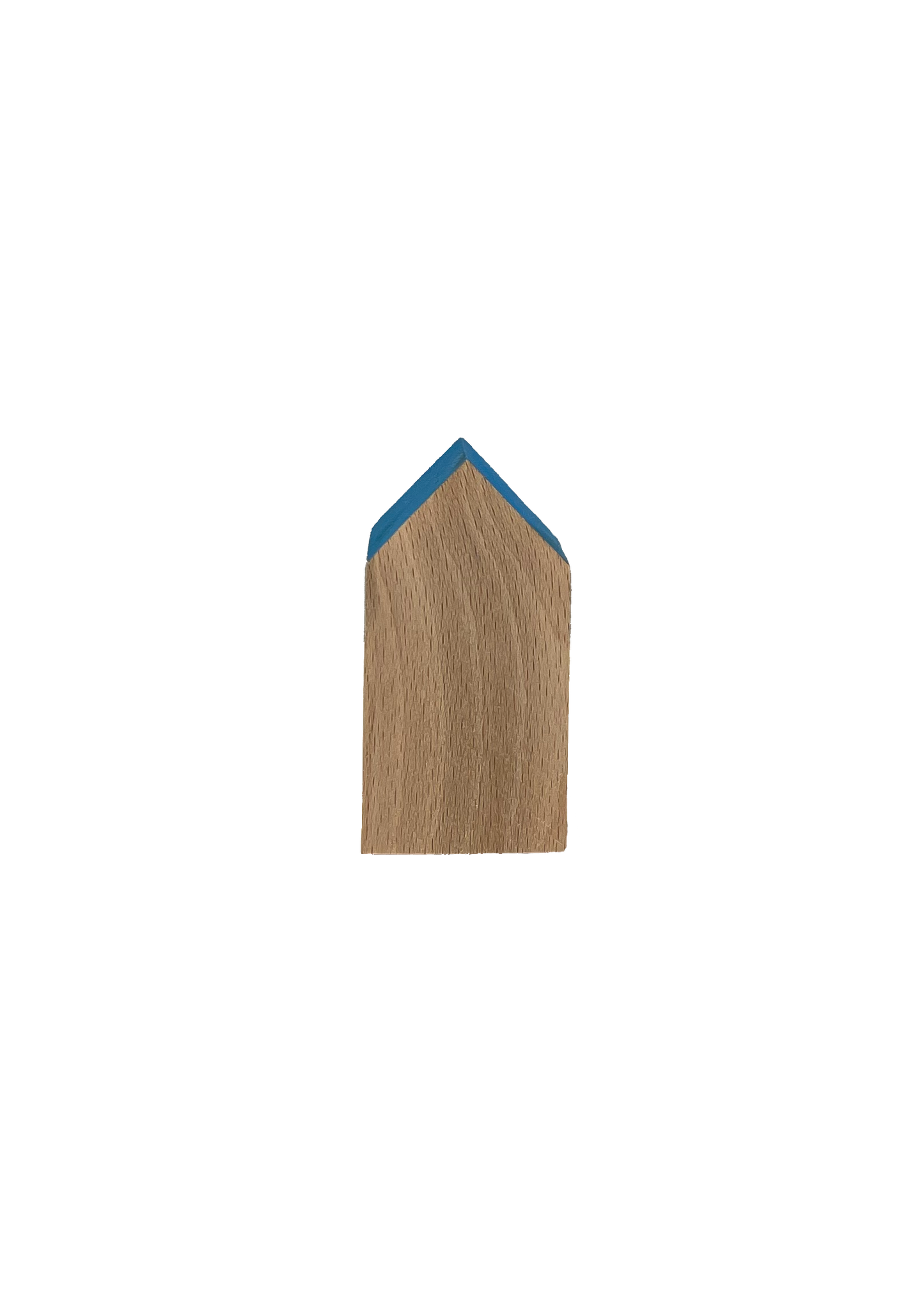 kleines Holzhaus blau 8cm