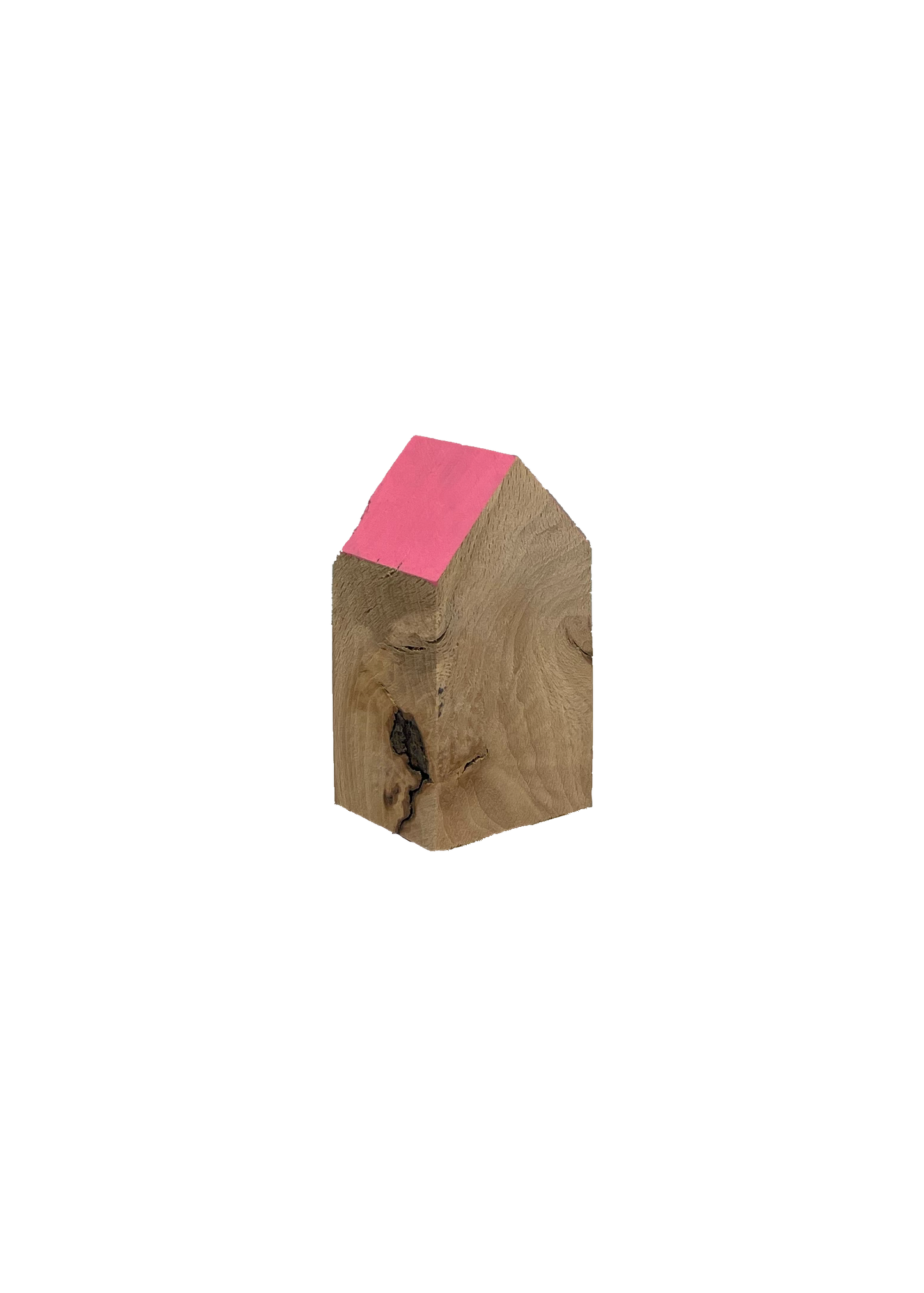 kleines Holzhaus rosa 8cm